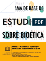 Estudios Sobre Bioética Parte 2 - Materiales de Estudio Programa de Educación en Ética