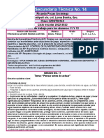 TEC 14 FICHA SEMANAL PARA LOS ALUMNOS 1er Grado No 11 y 12 2022-2023 Pensar Antes de Actuar