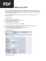 Concept of ERS in SAP MM