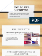 Tipos de Util Inscriptor PDFF
