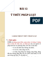 BÀI 12 Ý Thức Pháp Luật