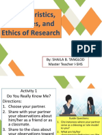 3 Characteristics Process and Ethics of Research