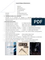 Plan de Trabajo Pedagogico: 1. Datos Preliminares