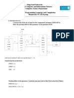 Homework 3 LR Parsing Solutions