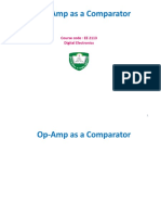 Op-Amp As A Comparator: Course Code: EE 2113 Digital Electronics