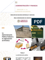 Unidad de Administración Y Finanzas: Inducción A La Organización Documental