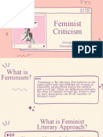Feminist Criticism: Group 4 Presentation