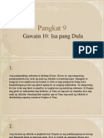 Pangkat 9: Gawain 10: Isa Pang Dula