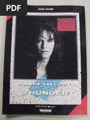 Taylor, Andy - Thunder (Watanabe Score) - Guitar Tab | PDF