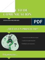 Proyecto de Comunicación: Definiciones Preliminares