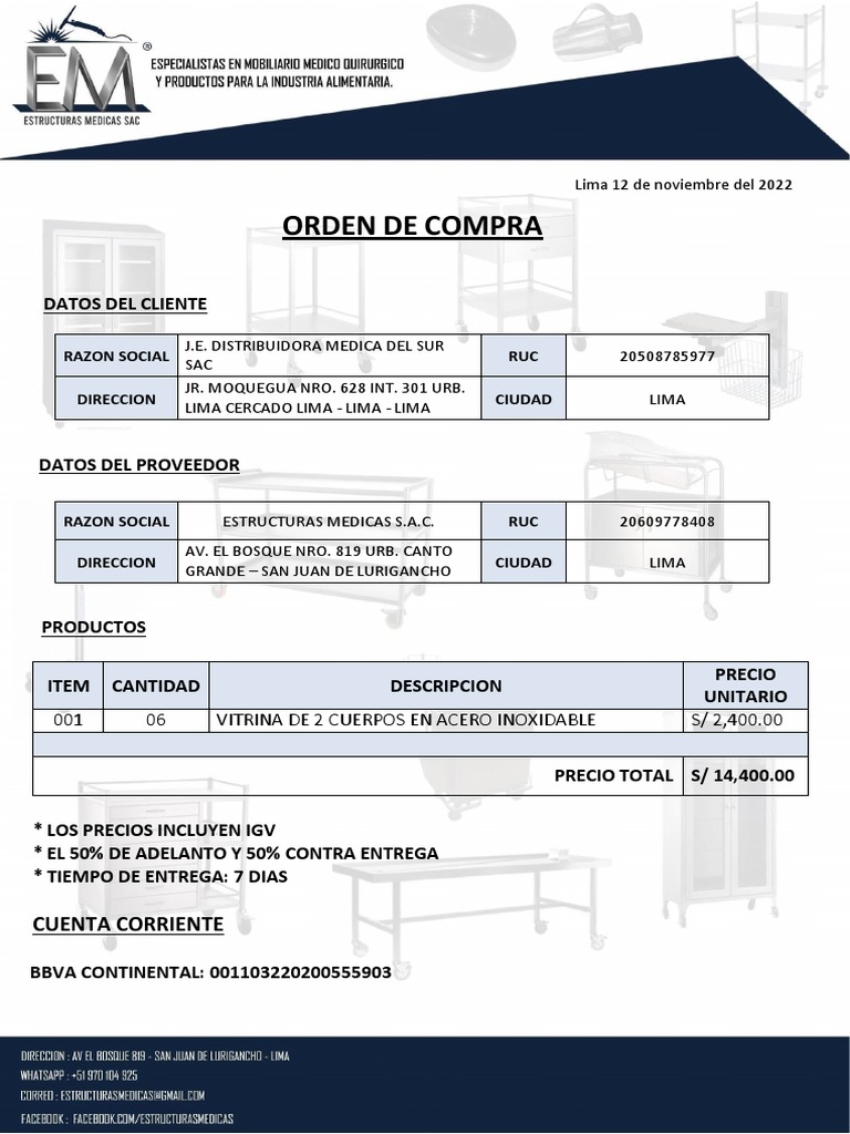 Orden de Compra | PDF