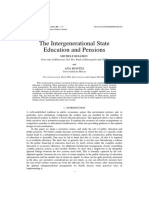 Review of Economic Studies (2005) 00, 1–14: The Intergenerational State Education and Pensions