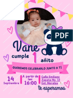 Invitación de Cumpleaños Vane