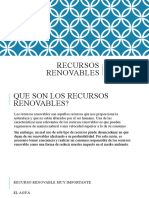 Recursos Renovables