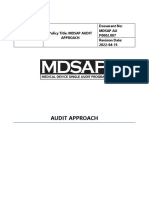 MDSAP Audit Approach