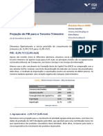 Projeção do PIB do 3o trimestre de 2013 cai para -0,3