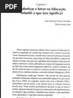 Ler e Escrever na Educação Infantil capítulos 1 e 2