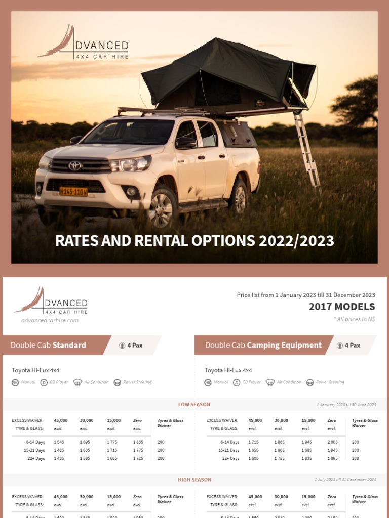 advanced-car-hire-price-list-pdf-pickup-truck-four-wheel-drive