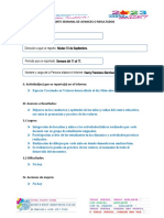 I. Información General Departamento: Madriz. Dirección A Que Se Reporta: Núcleo 15 de Septiembre