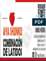 Aya Shunku Danilo Huertas Asesor Comercial Ambato