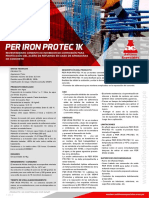 Per Iron Protec 1K: Hoja Técnica Edición 02, 3-2-22, JP Aditivos Especiales S.A.C