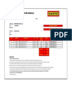 Cotización de aceros para proyecto de construcción