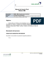Manual de Usuario Final Módulo: MM: Training Mejora 6.0