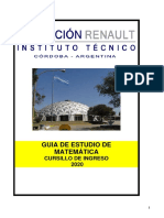 Cuadernillo Cursillo Matematica Instituto Renault