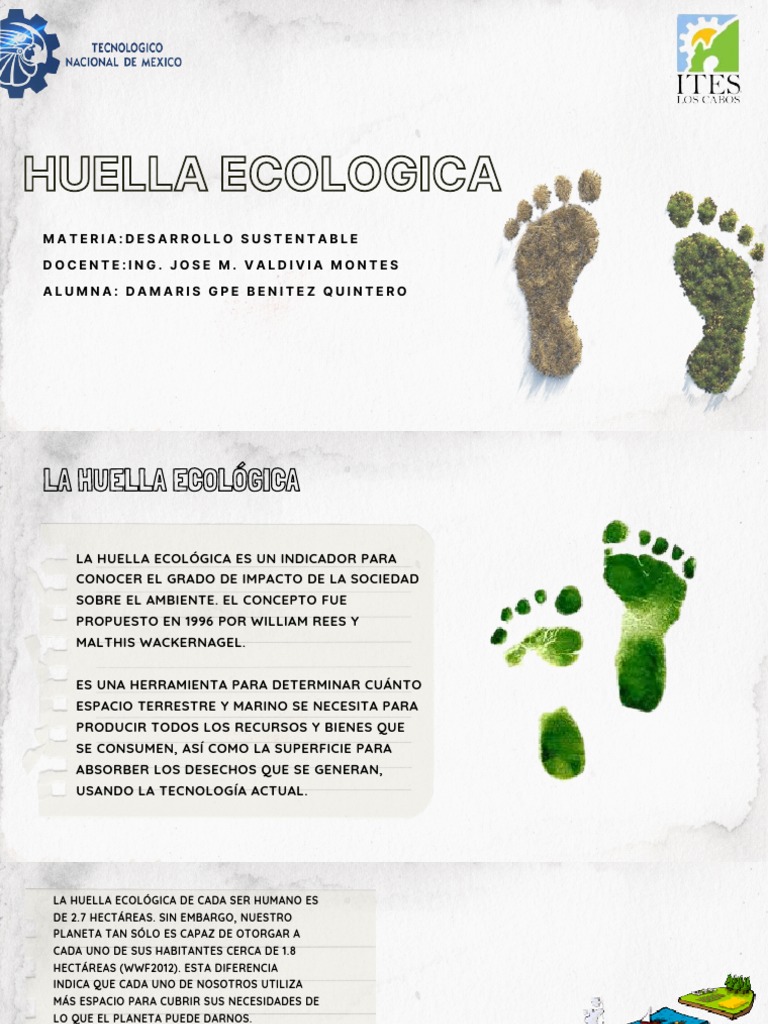 Concepto y Cálculo de Huella Ecológica | PDF | Desarrollo sostenible ...