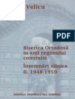 Velicu - Biserica Ortodoxa Regimul Comunist Insemnari - Vol II - 2021