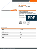 Lima Triangular 6" para Machete, 36 DPP, Con Mango, Truper: Características