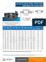 Slip On Flange Steel Astm A105 Ansi B16.5 RF Class 600