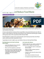 NNM 2023 Eating Right and Reduce Food Waste