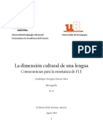 La Dimensión Cultural de Una Lengua