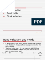 Outline: Bond Valuation Bond Yields Stock Valuation