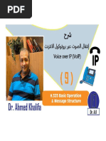 Signaling Protocols For Voip Signaling Protocols For Voip: Dr. Ahmed A. Khalifa