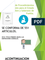 Código de Procedimientos Penales para El Estado Libre y Soberano de Puebla