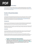 What Is A Financial Intermediary