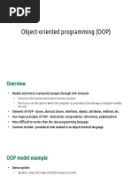 Object-Oriented Programming (OOP)