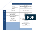 Time Table For Summer Semester 2023 Emaan