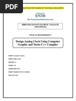 Design Analog Clock Using Computer Graphic and Turbo C++ Compiler