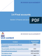 3.4 Final Accounts: Business Management