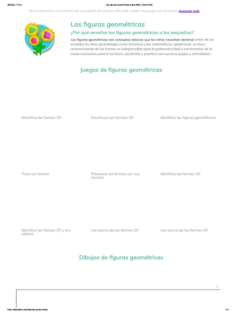 Las Figuras Geométricas Para Niños árbol Abc Pdf Geometría