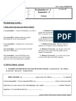 Evaluation N°: 2 Semestre: I: I-Relie Cette Interview Par Flèche (10pts)