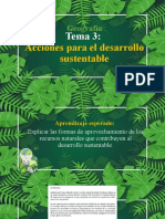 Geografía: Acciones para El Desarrollo Sustentable