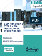Guía Práctica 2 Step 7 Y Tia Portal para S7-300 Y S7-400: 4 FEBRERO/2022