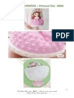 Boneca Flor Rosa Amigurumi