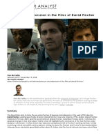 Pressure and Obsession in The Films of David Fincher, The Fincher Analyst