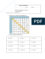 Guía de Matemático: 1-Completa Con Los Resultados de Cada Multiplicación