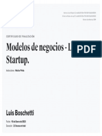 Modelo de Negocio - Lean Startup